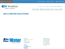 Tablet Screenshot of airwatersolutions.kinetico.com